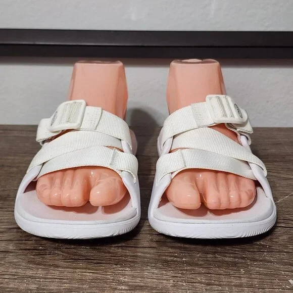 Chacos Chillos Slide Women's Sandals Shoes Size 6 White - Picture 2 of 9